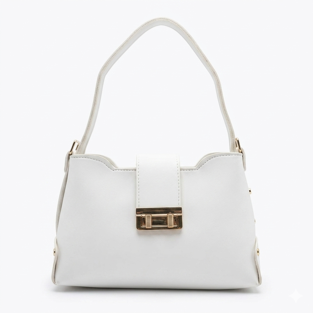Elegant White Shoulder Bag for Women