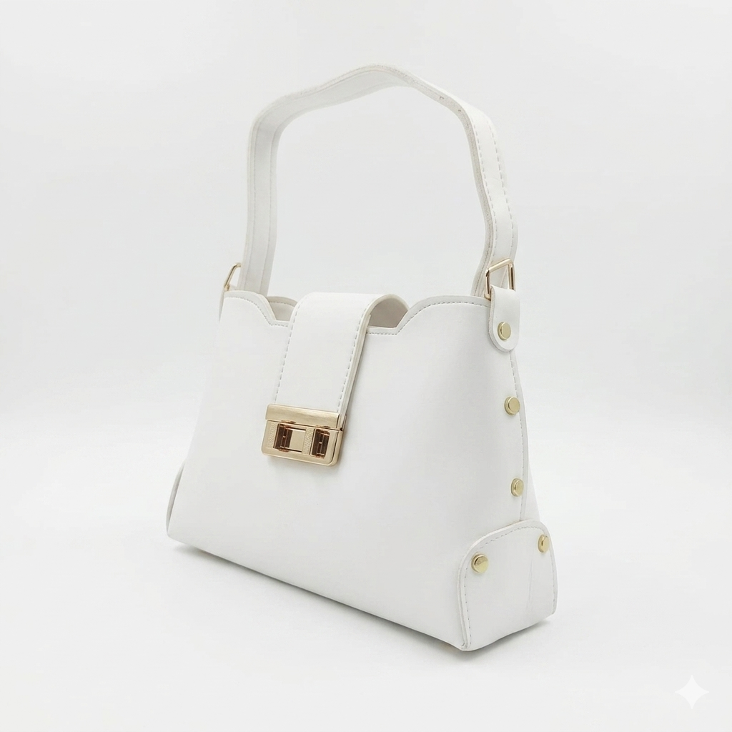 Elegant White Shoulder Bag for Women