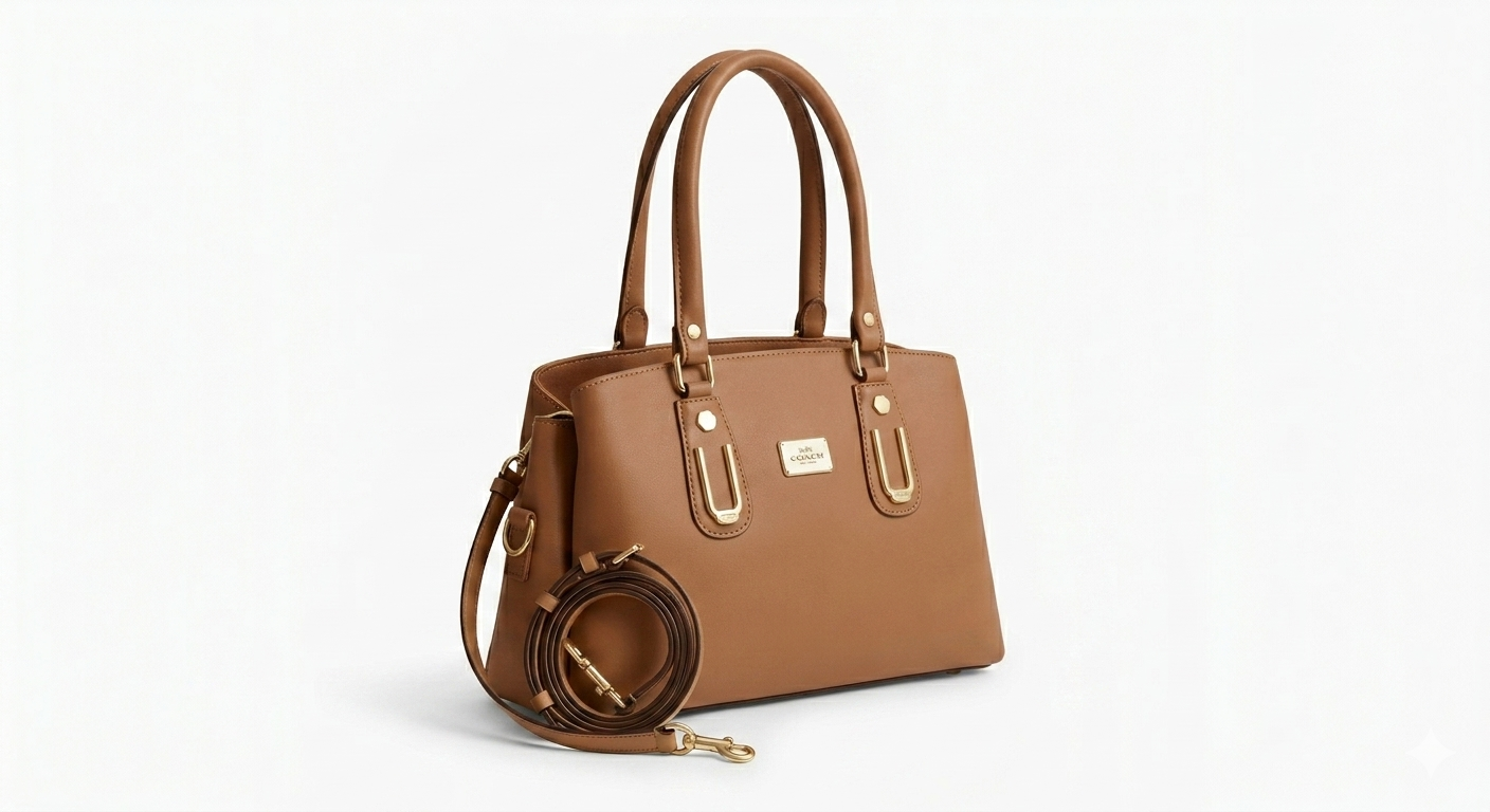 Women Brown Satchel Leather Handbag