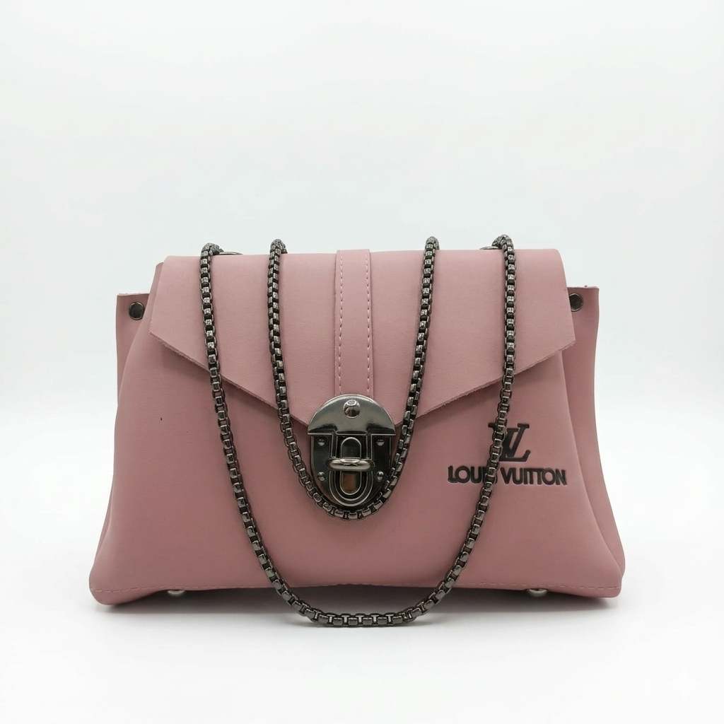 Elegant Pink Chain Shoulder Bag for Women