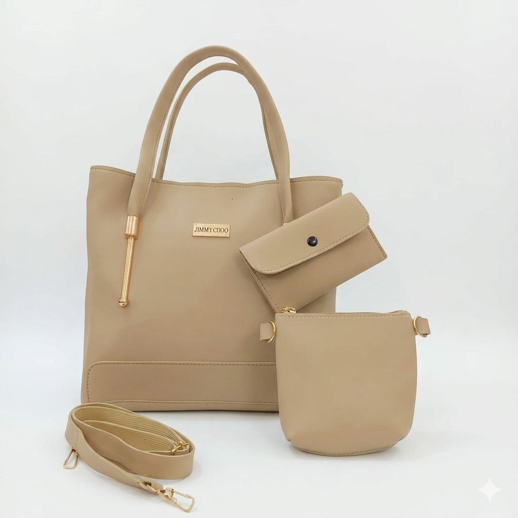 Carla 3 Pcs Leather Shoulder Bag Set