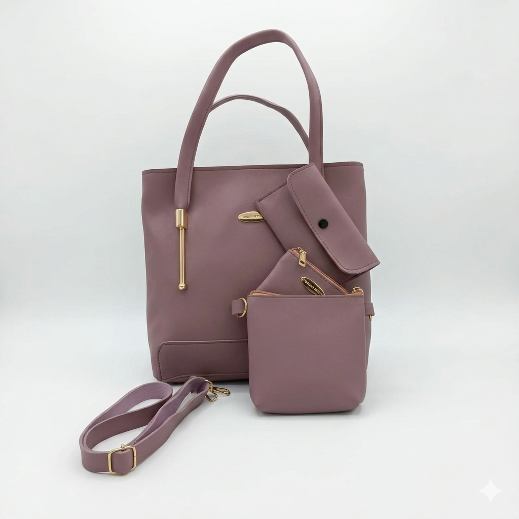 Carla 3 Pcs Leather Shoulder Bag Set