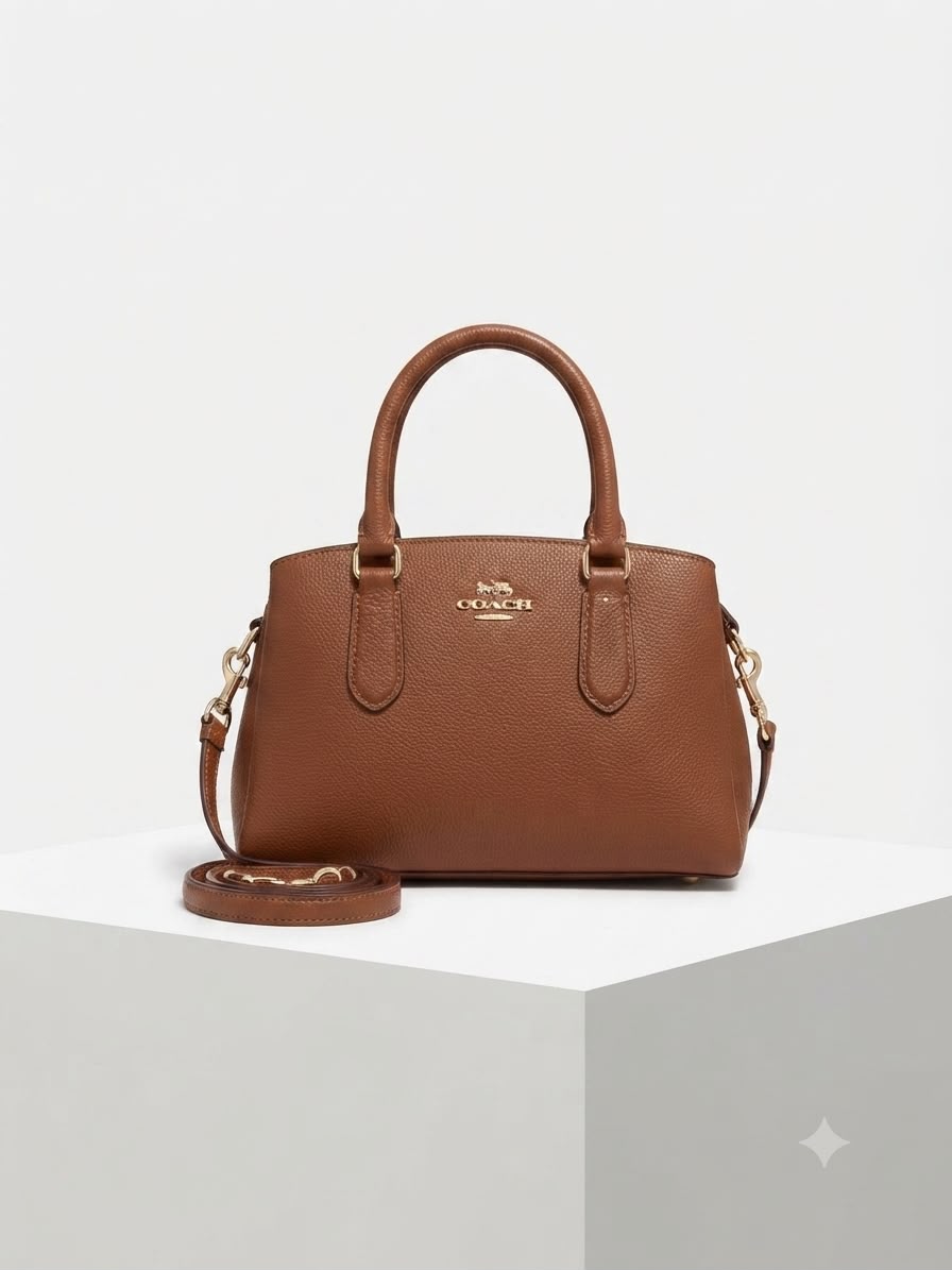 Women Brown Satchel Leather Handbag
