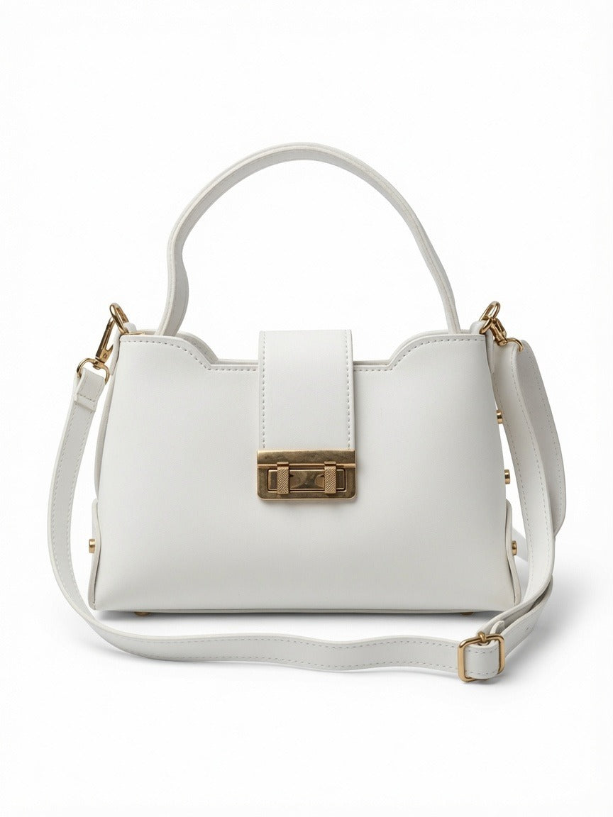 Elegant White Shoulder Bag for Women