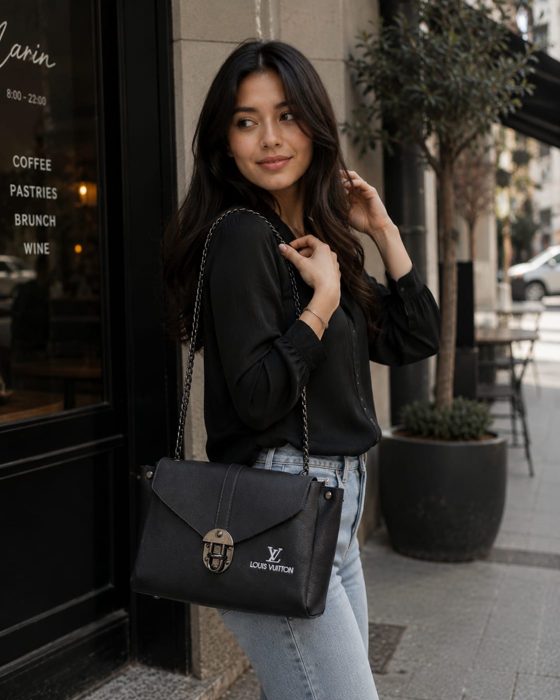 Elegant Pink Chain Shoulder Bag for Women